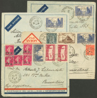 FRANCE: 4 Airmail Covers Sent To Argentina In 1932, Nice Frankings, In General Of Fine To VF Quality. IMPORTANT: Please  - Sonstige & Ohne Zuordnung