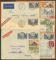 FRANCE: 6 Airmail Covers Sent To Argentina In 1935, Nice Frankings, In General Of Fine To VF Quality. IMPORTANT: Please  - Sonstige & Ohne Zuordnung