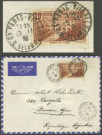 FRANCE: 19/NO/1938 Paris - Argentina, Airmail Cover By Air France Franked With 20Fr. (Yvert 262 ALONE), Buenos Aires Arr - Altri & Non Classificati