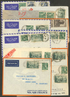 FRANCE: 11 Airmail Covers Sent To Argentina In 1932 And 1940, Nice Frankings, In General Of Fine To VF Quality. IMPORTAN - Other & Unclassified