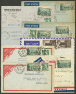 FRANCE: 8 Airmail Covers Sent To Argentina In 1939, Nice Frankings, Very Fine General Quality! IMPORTANT: Please View Al - Autres & Non Classés