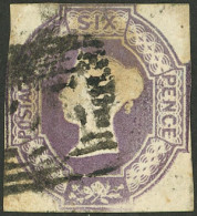 GREAT BRITAIN: Sc.7, 1854 6p. Violet, Fine Example, Good Opportunity! - Other & Unclassified