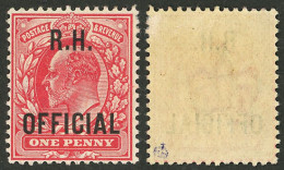 GREAT BRITAIN: Sc.O64, Mint With Very Small Hinge Mark, Very Fine Quality! - Sonstige & Ohne Zuordnung