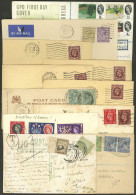 GREAT BRITAIN: 11 Covers Or Cards Used Between 1902 And 1964, Interesting Lot, Low Start! IMPORTANT: Please View ALL The - Other & Unclassified