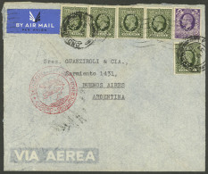 GREAT BRITAIN: PERFINS: Airmail Cover Sent From London To Argentina On 7/AP/1937 With Franking WITH "N & Z" Perfin, By G - Other & Unclassified