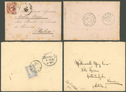 GREECE: 2 Covers Sent To Italy In 1894 And Austria In 1902, VF! - Sonstige & Ohne Zuordnung