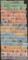 GUATEMALA: CANCELS: Large Number Of Used "Quetzals", Most Engraved (1886/95 Issue) And Postally Used, Fine General Quali - Guatemala