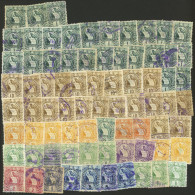 GUATEMALA: CANCELS: Lot Of Used "Quetzals", Most Engraved (1900/2 Issue) And Postally Used, Fine General Quality, Very I - Guatemala
