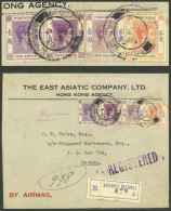 HONG KONG: UNUSUAL DESTINATION: Registered Airmail Cover Sent To Cuba On 2/JA/1940 Franked With $3.60, Transit Backstamp - Sonstige & Ohne Zuordnung