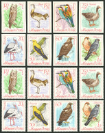 HUNGARY: Sc.1889/1896, 1968 Birds, Complete Set Of 8 Values, Perforated And IMPERFORATE, MNH, Excellent Quality! - Sonstige & Ohne Zuordnung