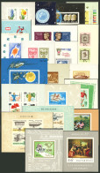 HUNGARY: Lot Of 21 IMPERFORATE Souvenir Sheets, Very Thematic, All MNH And Of Excellent Quality, HIGH CATALOG VALUE, Goo - Otros & Sin Clasificación