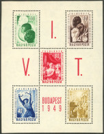 HUNGARY: Yvert 21, 1949 Youth Festival, MNH, VF Quality! - Sonstige & Ohne Zuordnung