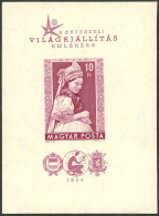 HUNGARY: Yvert 33, 1958 Brussels Exposition, Imperforate, MNH, Superb! - Otros & Sin Clasificación