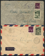 HUNGARY: 2 Airmail Covers Sent To Brazil In 1948/9! - Sonstige & Ohne Zuordnung