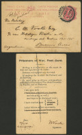 BRITISH INDIA: PRISONER OF WAR: 1a. Postal Card Sent From Cawnpore To Argentina On 2/NO/1914 (Buenos Aires Arrival Backs - Sonstige & Ohne Zuordnung