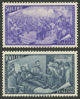 ITALY: Yvert 528/529, 1948 Risorgimento, The 2 High Values Of The Set, MNH, VF Quality! - Unclassified