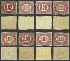 ITALY: Sc.O1/O8, 1875 Complete Set Of 8 Mint Values, Very Fine Quality! - Unclassified