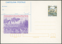 ITALY: 700L. Postal Card With Interesting Illustration: Anniversary Of A Battle In The Alps In 1943, VF! - Unclassified