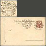 ITALY: 22/AP/1906 Special Postmark Of The "VI International Postal Congress" In Roma, On Unused Postcard, Excellent Qual - Unclassified