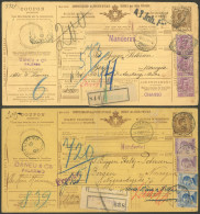 ITALY: 2 Dispatch Notes Of Parcel Posts Sent To Norway In 1907 And 1909, Nice Postages! - Ohne Zuordnung