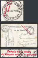 ITALY: Card For Corrrespondence (with Free Frank) Of The Crew Of The Battleship QUARTO, Sent From The Ship To Lagosanto  - Ohne Zuordnung