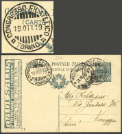 ITALY: 15c. Postal Card With Printed ADVERTISING "DADI SALUS, Per Preparare Brodo E Condimento...", Sent From Torino To  - Unclassified