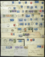 ITALY: 50 Covers Used Almost All Between 1923 And 1939, Most Sent To Argentina, There Are Nice Postages And Some Very In - Non Classés