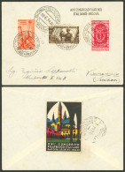 ITALY: 18/JUN/1934 Padova - Viareggio, Cover With Special Postmarks Of The XXI Italian Philatelic Congress, With Special - Non Classés