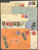 ITALY: 8 Covers Used Between 1940 And 1948, Interesting Postages, One With Defects, Others Of Fine To VF Quality. IMPORT - Sin Clasificación