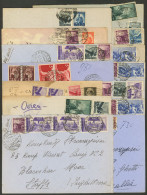 ITALY: 14 Covers + A Postal Card Used Between 1946 And 1948, In General Of Fine To Very Fine Quality. IMPORTANT: Please  - Ohne Zuordnung