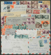 ITALY: 15 Airmail Covers Sent To Argentina Between 1946 And 1958 With Interesting Postages, Some With Minor Defects, Oth - Ohne Zuordnung