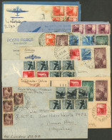 ITALY: 7 Airmail Covers Sent To Argentina In 1946, Attractive Frankings, In General Of Very Fine Quality! IMPORTANT: Ple - Unclassified