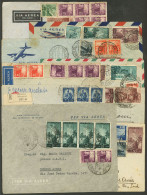 ITALY: 9 Airmail Covers Sent To Argentina Between 1946 And 1949, Interesting Frankings, Most Of Fine To VF Quality. IMPO - Unclassified