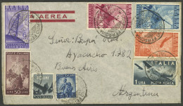 ITALY: 9/JA/1948 Torino - Argentina, Airmail Cover Franked With 137L., Arrival Backstamp, VF! - Non Classificati