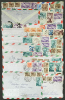 ITALY: 22 Airmail Covers Sent To Argentina Mainly In 1950s, There Are Very Interesting Postages, Mixed Quality (some Wit - Non Classés