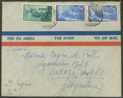 ITALY: 23/JUL/1949 Torino - Argentina, Airmail Cover Franked With 160L., Minor Defects, Good Appearance, Low Start! - Non Classés