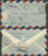 ITALY: 11/JA/1950 Belmonte Calabrio - Argentina, Registered Airmail Cover Dispatched WITHOUT Postage And With Dues Mark  - Unclassified