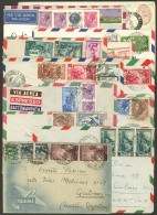 ITALY: 13 Airmail Covers Sent To Argentina Between 1953 And 1968, Interesting Frankings, Most Of Fine To VF Quality. IMP - Non Classificati