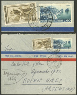 ITALY: 1/FE/1954 Torino - Argentina, Airmail Cover Franked With 260L. Including The 200L. "Italia Al Lavoro", VF Quality - Non Classificati