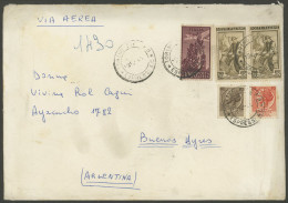 ITALY: Airmail Cover Sent From Torino To Argentina With Spectacular Postage Of 1,430L., Very Fine Quality, Rare! - Unclassified