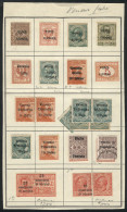 ITALY - VENEZIA GIULIA++: VARIETIES: Page With Stamps Of Venezia Giulia + Trente And Trieste + Venezia Tridentina Issued - Other & Unclassified