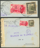 LIBYA: 24/AP/1941 Tripoli - Italy, Airmail Cover Franked With 1L., Censored, Very Attractive! - Libya