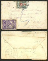 LIECHTENSTEIN: Small Cover Sent To St. Gallen Franked With 3h. (Sc.4), And Swiss Postage Due Stamp Of 5c., Interesting! - Other & Unclassified