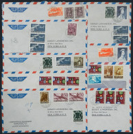 LIECHTENSTEIN: 17 Express Or Airmail Covers Sent To New York Between 1960 And 1962 With Nice Postages, All Of Excellent  - Other & Unclassified