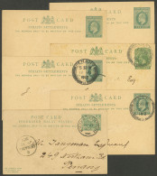 MALAYA - STRAITS SETTLEMENTS: 6 Old Postal Cards, One Double With The Paid Reply Attached, Used Or Mint, Very Fine Gener - Straits Settlements