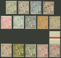 MONACO: Yvert 11/21 + 19a + 21a, 1891/4 Complete Set Of 11 Values + 2 Color Varieties, Mint, Very Fine Quality! - Other & Unclassified