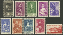 MONACO: Yvert 185/194, 1939 Princes And Princesses, Cmpl. Set Of 10 Mint Values, Very Fine Quality! - Sonstige & Ohne Zuordnung