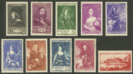 MONACO: Yvert 185/194, 1939 Princes And Princesses, Cmpl. Set Of 10 Mint Values, Very Fine Quality! - Otros & Sin Clasificación