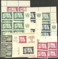 UNITED NATIONS: Small Lot Of Sets And S.sheet 1, Mint With Light Hinge Marks Or MNH, One With Minor Defects, Very Low St - Other & Unclassified