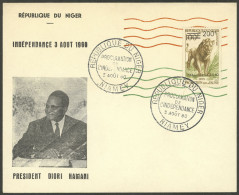 NIGER: Yvert 111, 1960 200Fr. On 100Fr. Independence, On FDC Cover, VF Quality! - Níger (1960-...)